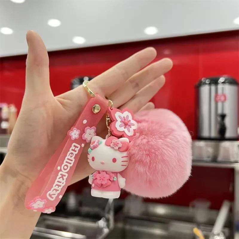 Sanrio Hello Kitty sac pendentif porte-clés dessin animé Kuromi cannelle mélodie peluche poupée sac