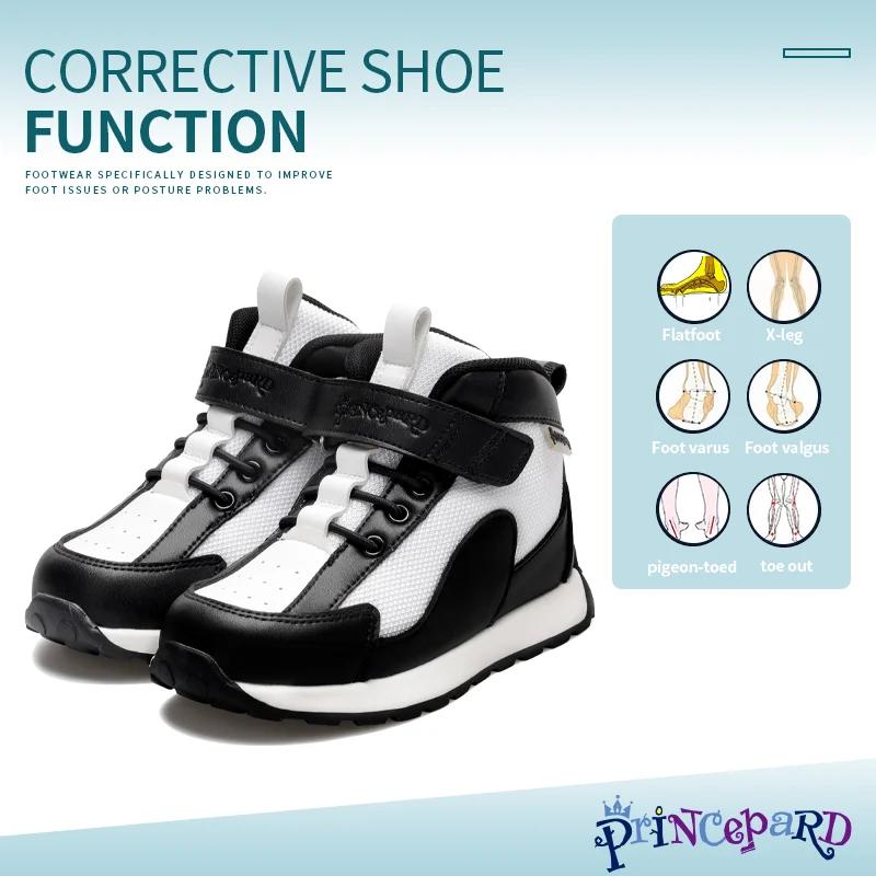 Princepard – baskets orthopédiques pour enfants, chaussures correctrices montantes pour tout-petits,
