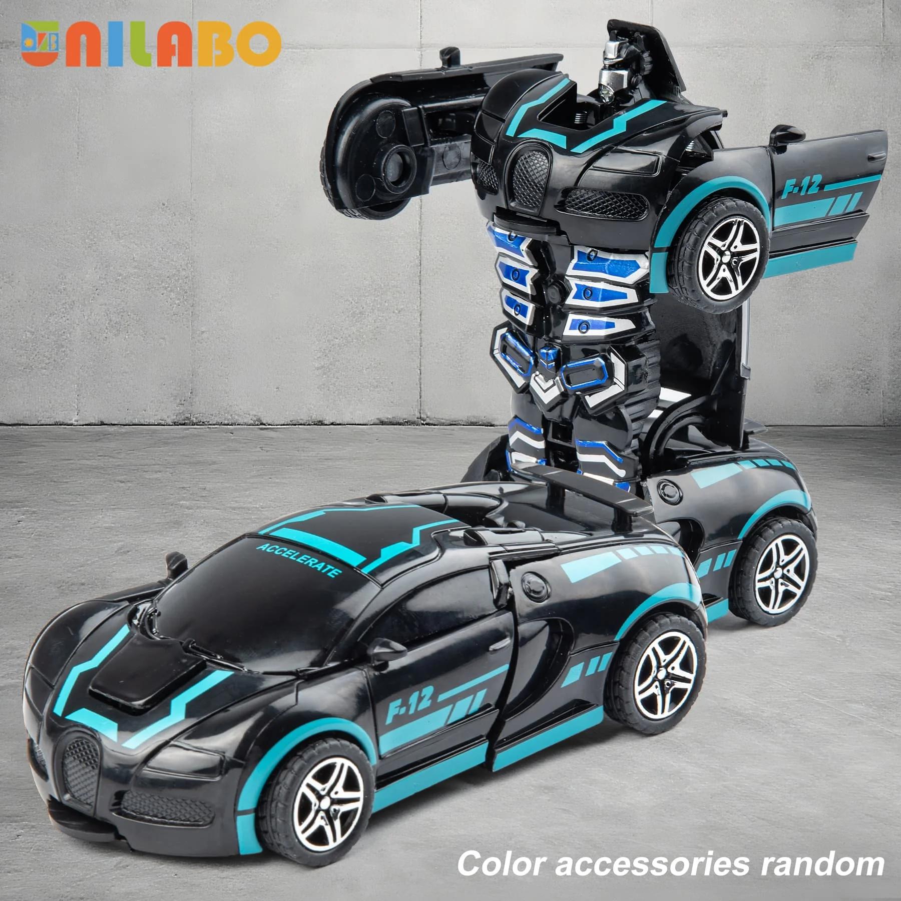 Jouets de voiture de sport Robot Transformable, sans piles, cadeau éducatif pour enfants, modèle de