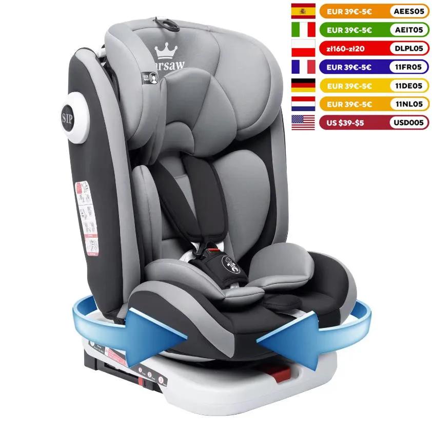AP03 Siège auto enfant 360 ° Ceinture rotative 5 points 9-36kg 0 -12 ans ECE ISOFIX Siège de sécur