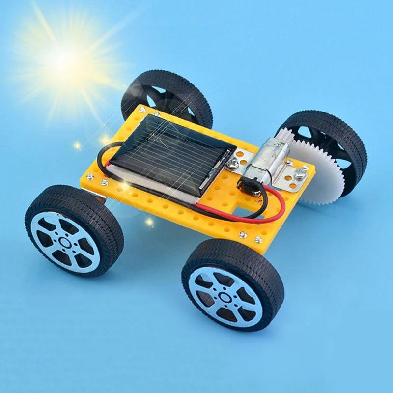 Jouet de voiture solaire pour enfants, Mini Kit de voiture à énergie assemblée, jouets éducatifs STE