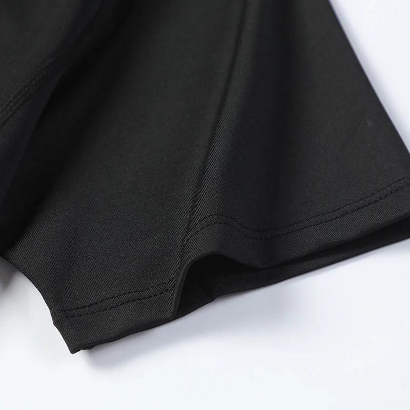 Chemise de course à Compression pour hommes, vêtements de sport à manches courtes à séchage rapide,