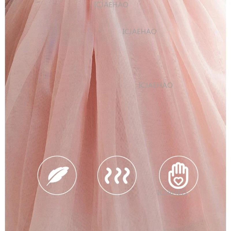 Robe de princesse en tulle pour filles, idéale pour le premier anniversaire, les fêtes d'enfants, le
