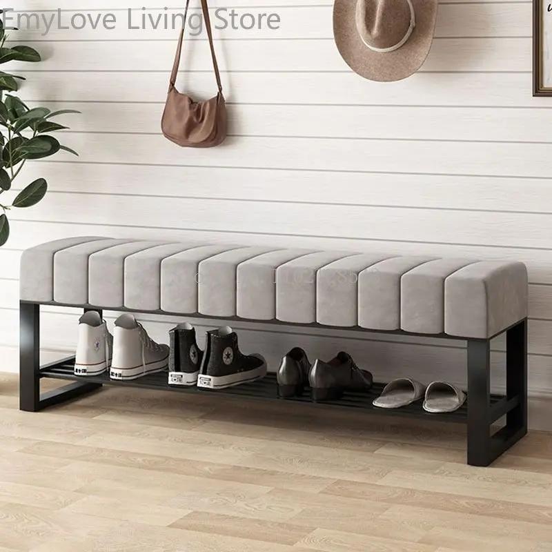 Tabouret nordique à langer, meuble de maison moderne, porte, banc de salon, canapé, poufs simples, b
