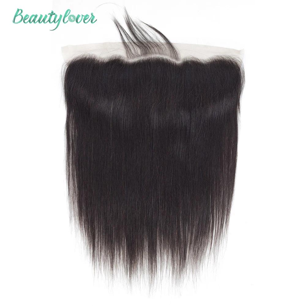 Perruque Lace Closure Brésilienne Naturelle, Cheveux Lisses, 13x4, 2x6, Pre-Plucked, Suisse, 24 Pouc