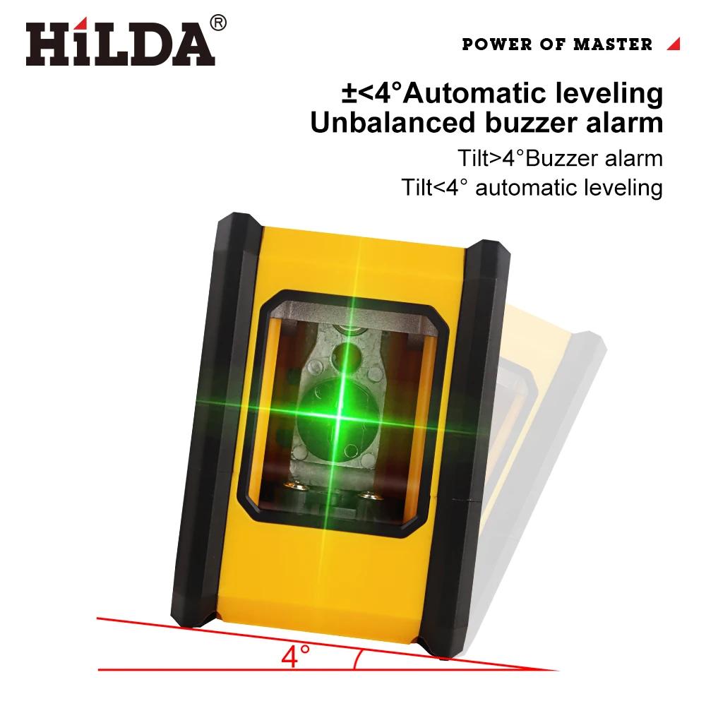 HILDA niveau Laser 2 lignes avec aimant sur le dos auto-nivelant nivellement automatique puissant ni
