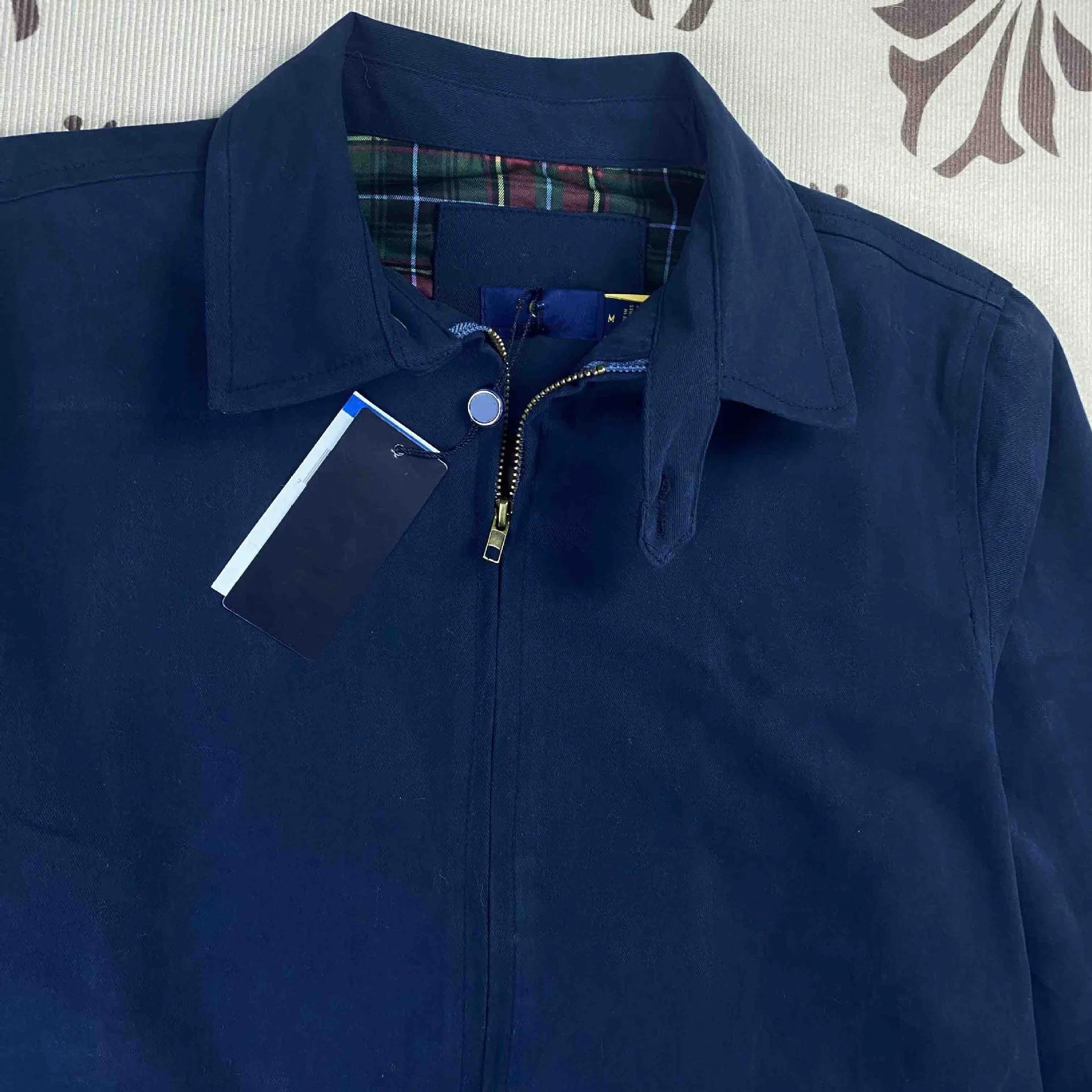 Veste à revers en pur coton pour hommes, haut brodé, 3 couleurs, décontracté, couleur unie, automne