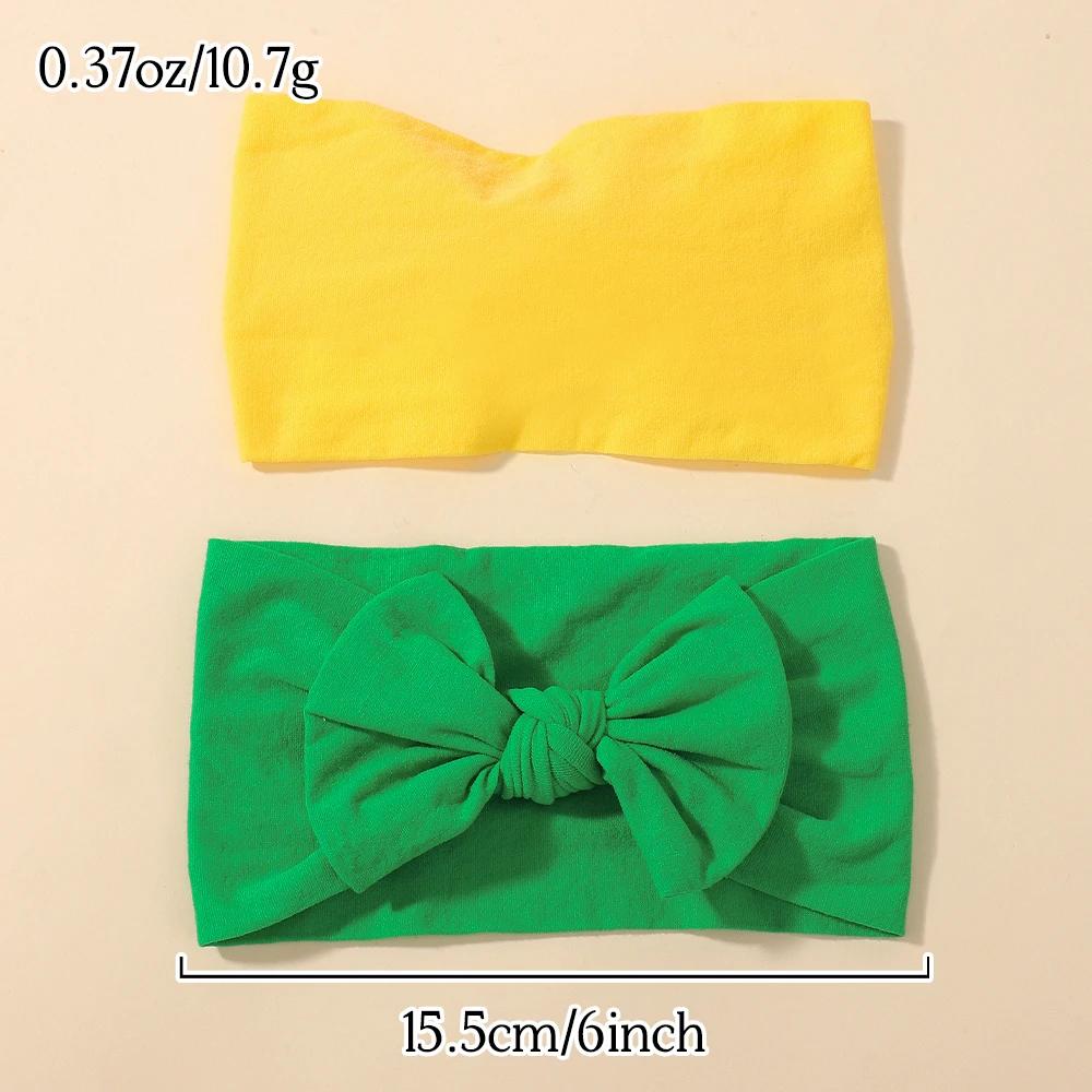 Ensemble de bandeaux pour bébés filles, 5 pièces, bandes de cheveux à nœud papillon pour nouveau-né,
