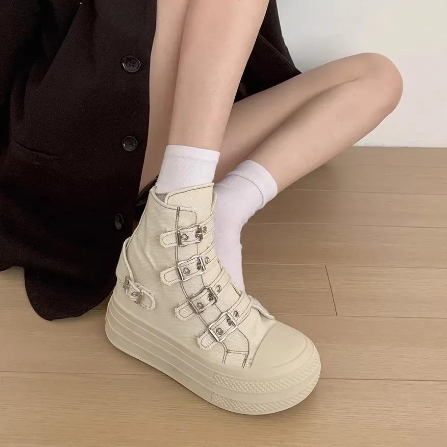 CHABELLA femmes haut toile chaussure conception boucle sangle Zip simplicité femme chaussures 2025 h
