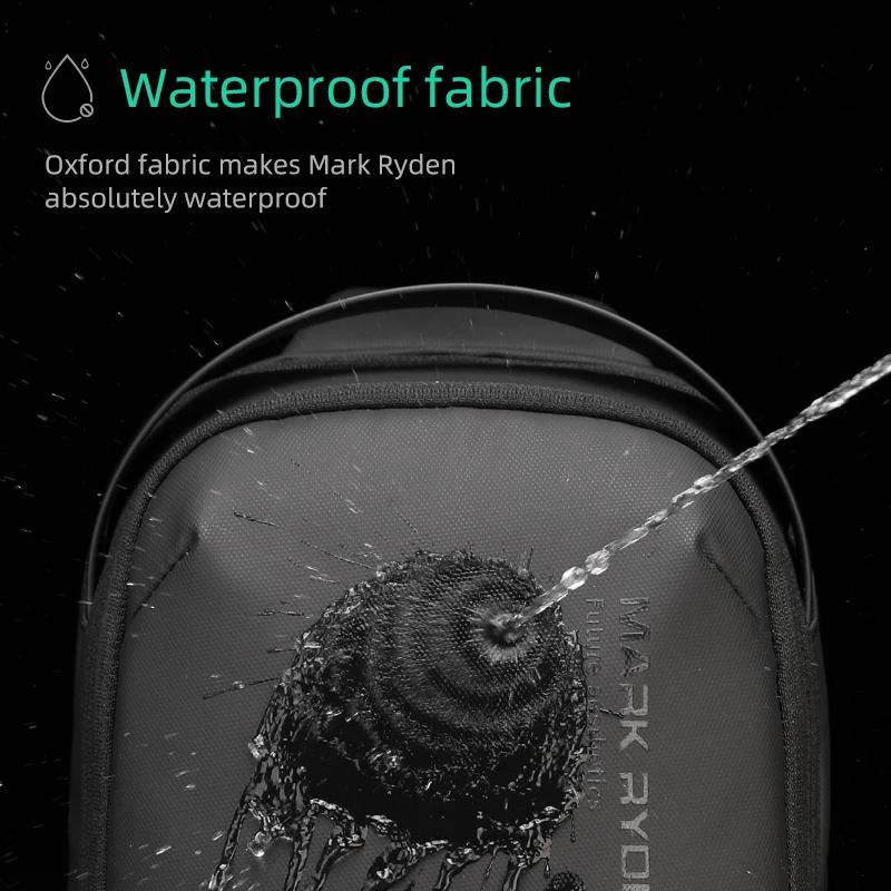 Mark Ryden sac à bandoulière pour hommes sac de poitrine de sport hydrofuge sacs à bandoulière antiv