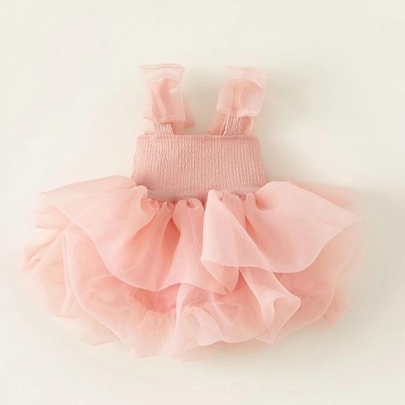 Robe Tutu noire élégante sans manches pour filles, robe de princesse pour bébé, vêtements d'été trap