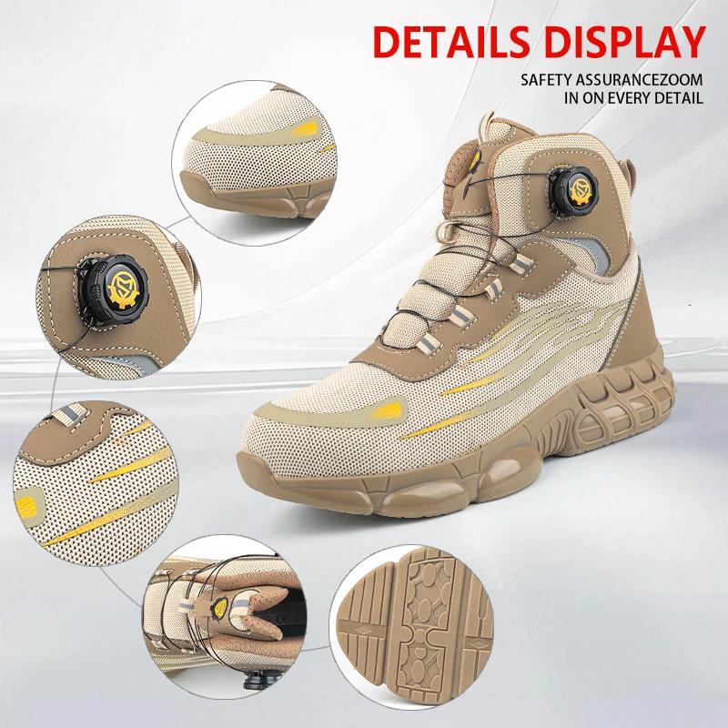 Chaussures de sport décontractées basses, anti-écrasement, anti-perforation, chaussures de travail p