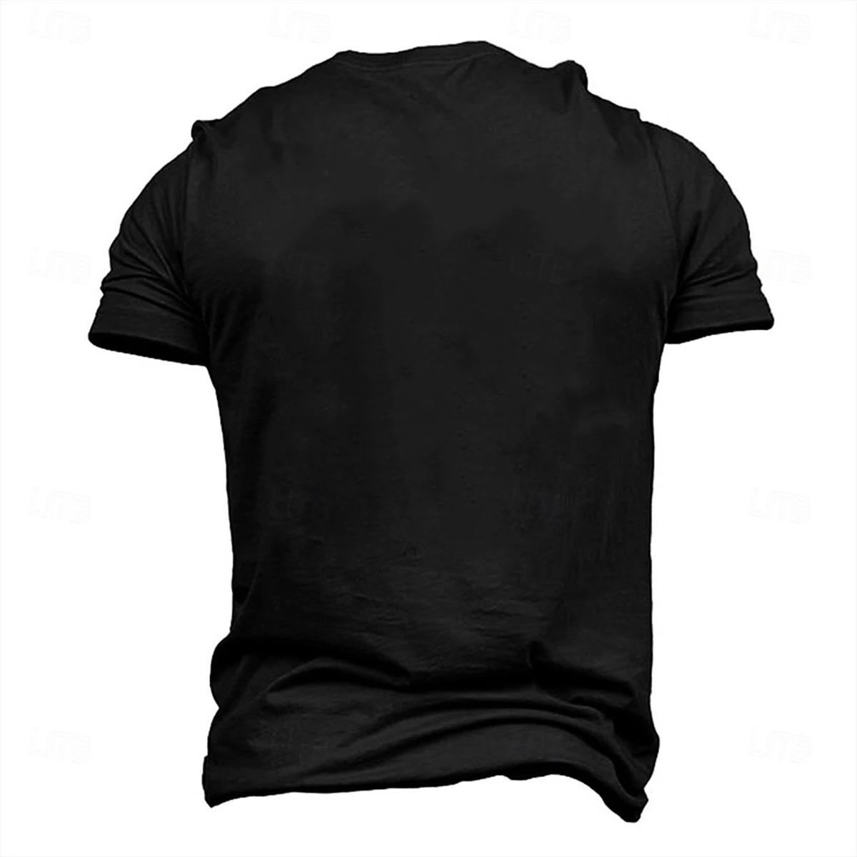 T-shirt décontracté à manches courtes et col rond pour hommes, avec des citations de café intéressan