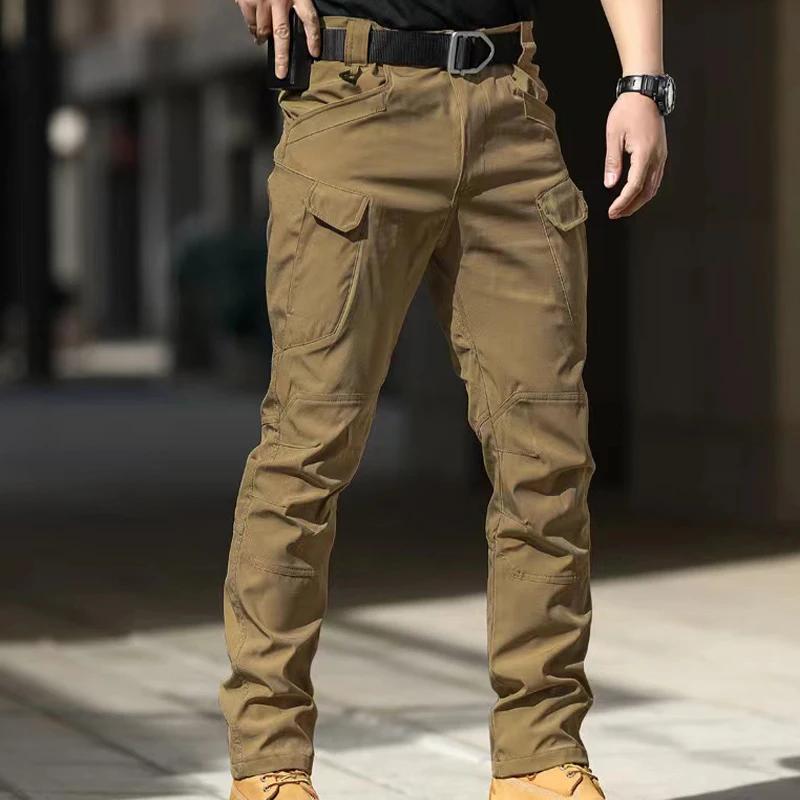 Pantalon cargo tactique Softshell pour hommes, pantalon de combat élastique, pour randonnée, Camping