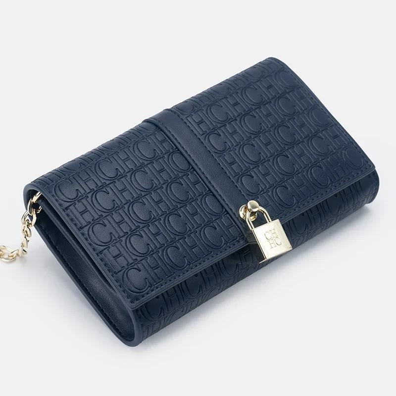 CH exquis à la mode lettre imprimée chaîne serrure conception classique femmes sac à main de haute q