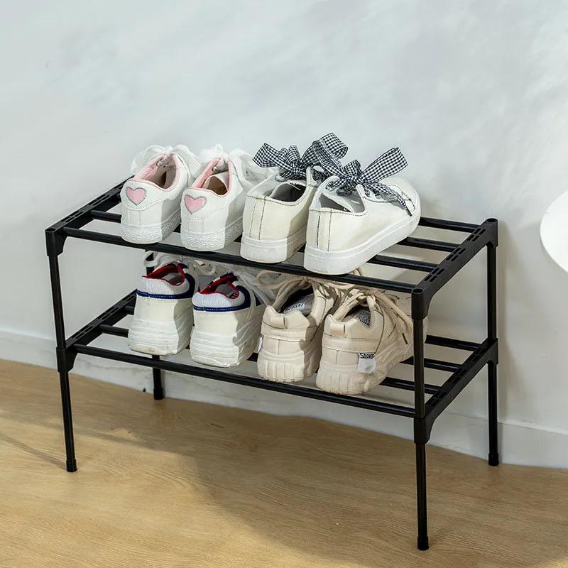 Armoire à chaussures domestique 2 couches, anti-poussière, épais, Durable, pour salon, pantoufles, b