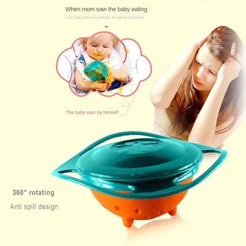 Bol gyroscopique universel pour enfants, nouveauté d'équilibre rotatif, rotation à 360 degrés, plats