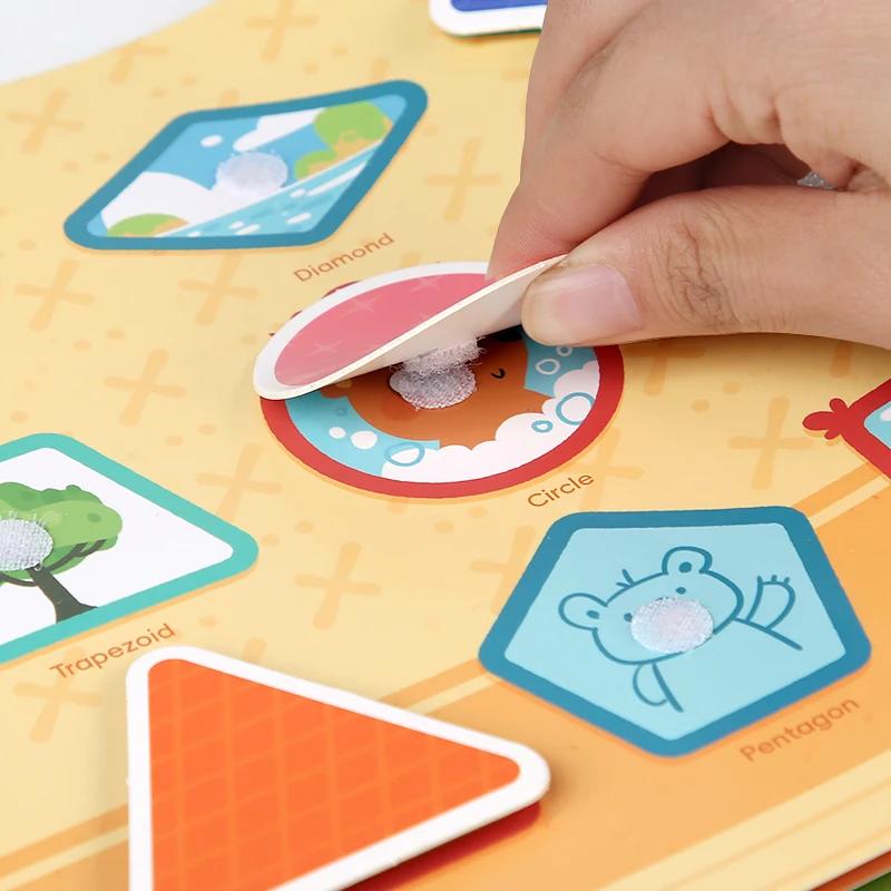Livre Montessori pour bébé, mon premier livre silencieux, jouet éducatif pour l'apprentissage précoc