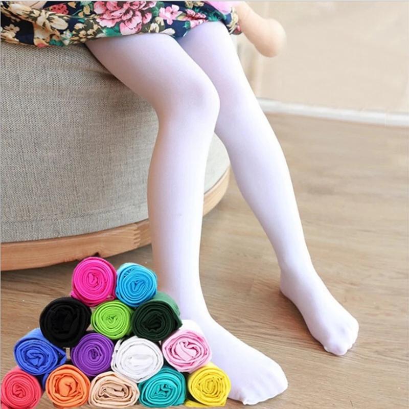 Collants d'été couleur bonbon pour enfants, collants de danse de Ballet pour filles, bas en velours