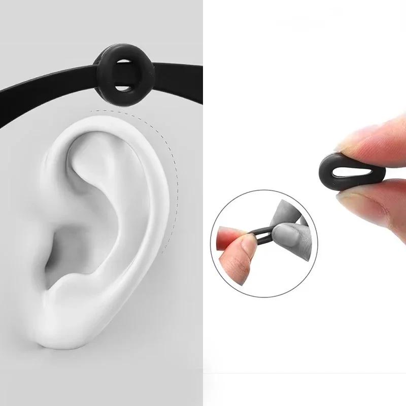 Poignée d'oreille antidérapante en Silicone, 10 pièces, pour lunettes, jambe, crochet d'oreille, sup