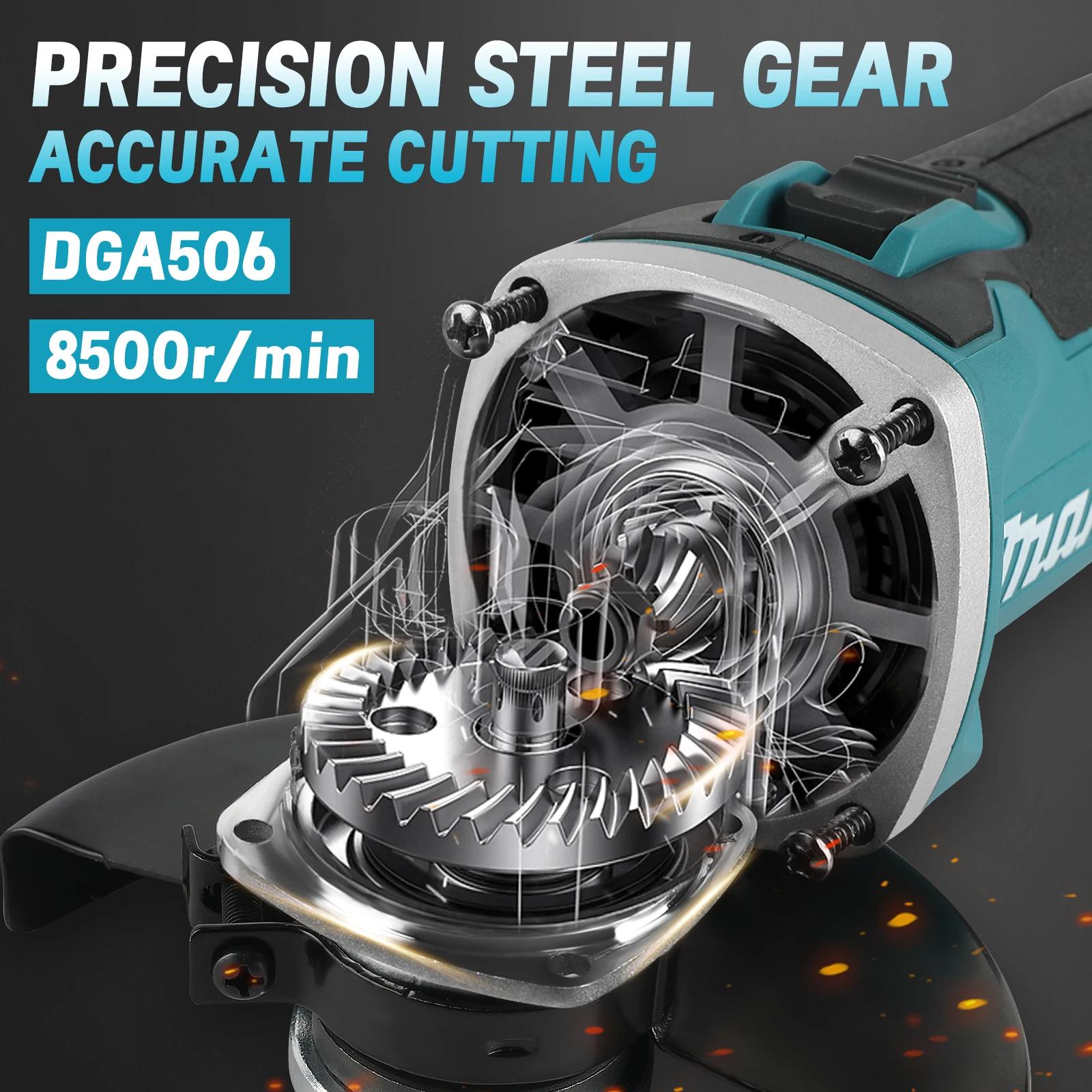 Makita DGA506 18V 125mm meuleuse d'angle de charge Machine de polissage électrique Machine de meulag