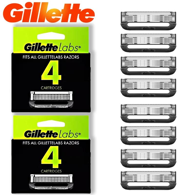 Pour Gillette Labs lame de rasoir 4/8 pièces pour Gillette Labs lames de rasoir chauffantes Gillette