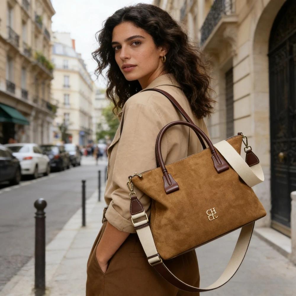 Sac fourre-tout tendance en cuir véritable 2026 pour femme, grande capacité, couleur unie, style vin