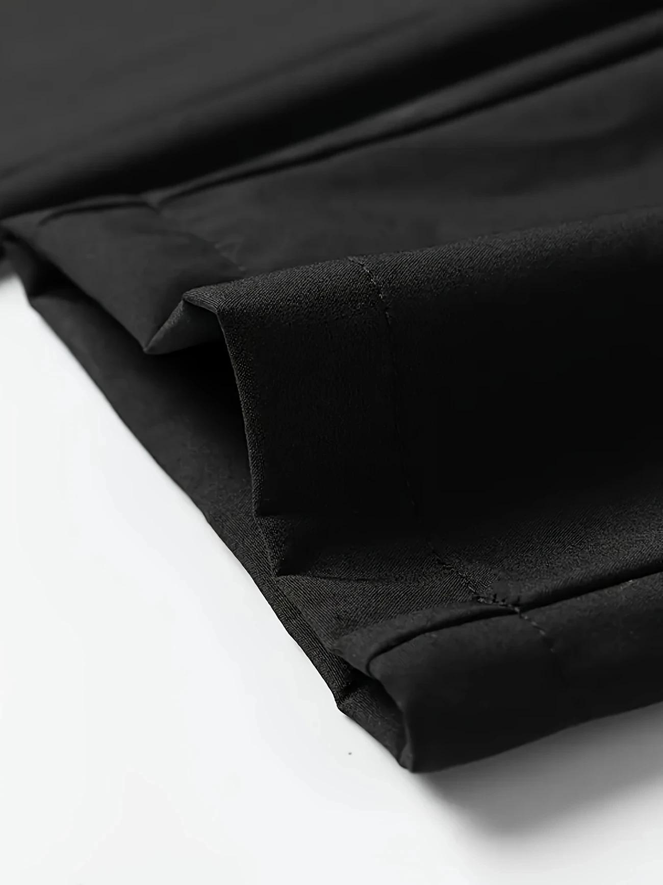 3 pièces pantalons décontractés pour hommes Stretch taille élastique survêtement coréen classique bl