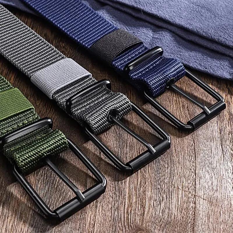 Ceinture en nylon avec broche pour hommes et femmes, ceinture en toile poreuse, ceinture chimbelt av