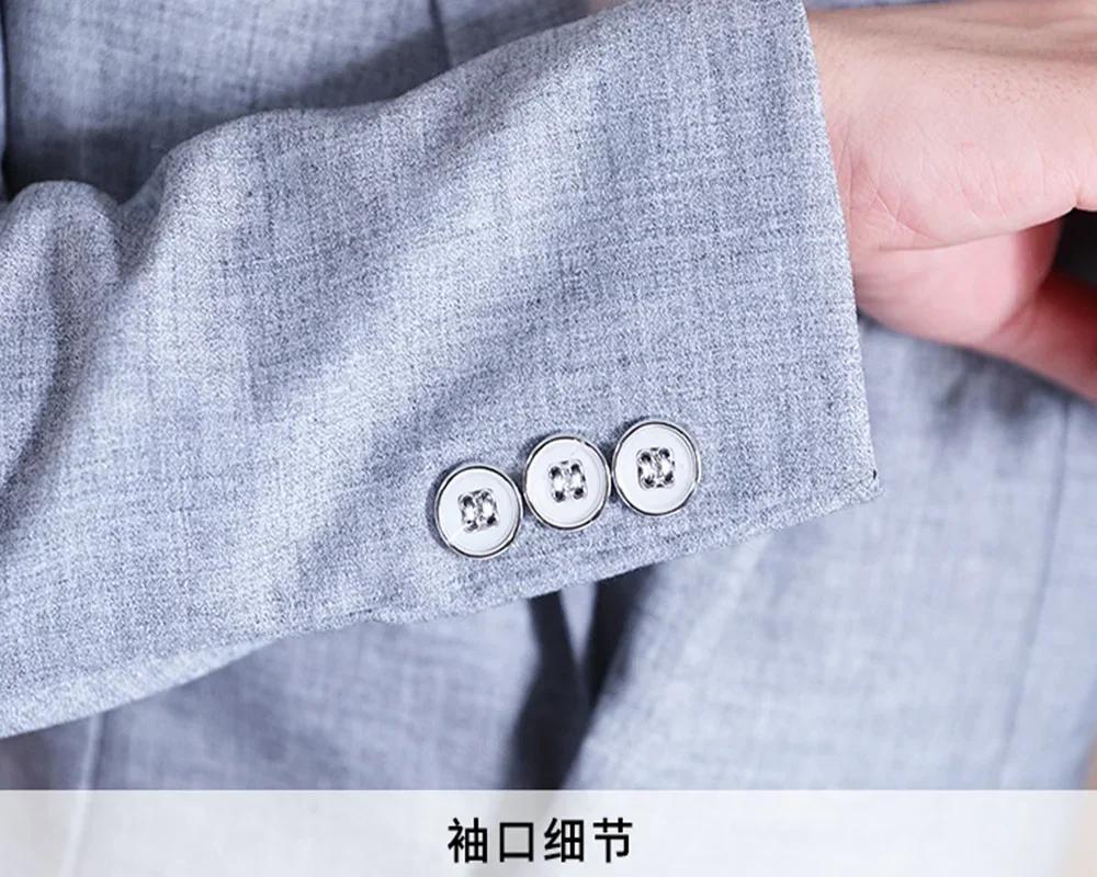 Blazer Slim Fit pour Homme, Mode Business, Beau Gentleman, Version Coréenne du Style Britannique, Lo