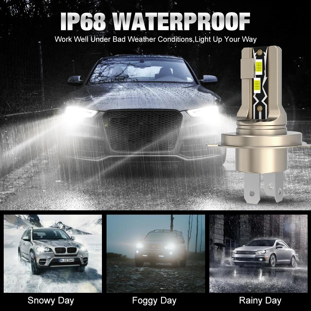 30000LM H4 phare Led Canbus Led H4 phare automatique Turbo LED H4 9003 ampoule de phare à faisceau h