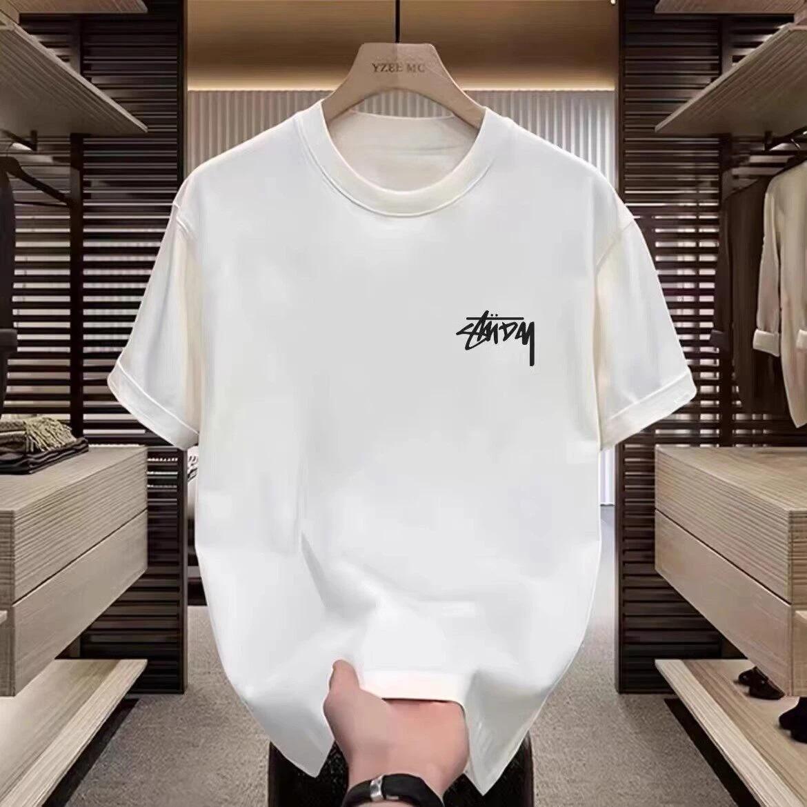 T-shirt décontracté de marque tendance avec logo graffiti amusant, haut de gamme pour hommes et femm
