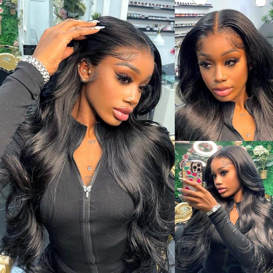Perruque Lace Front Wig Body Wave Brésilienne Naturelle, Cheveux Humains, 13x4, 13x6, 4x4, 6x4, 5x5,