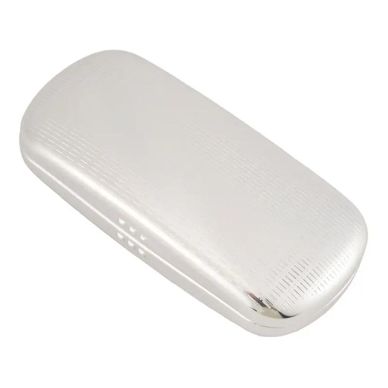 Étui à lunettes A95D, étui à lunettes à coque rigide en aluminium, boîte à lunettes rayée