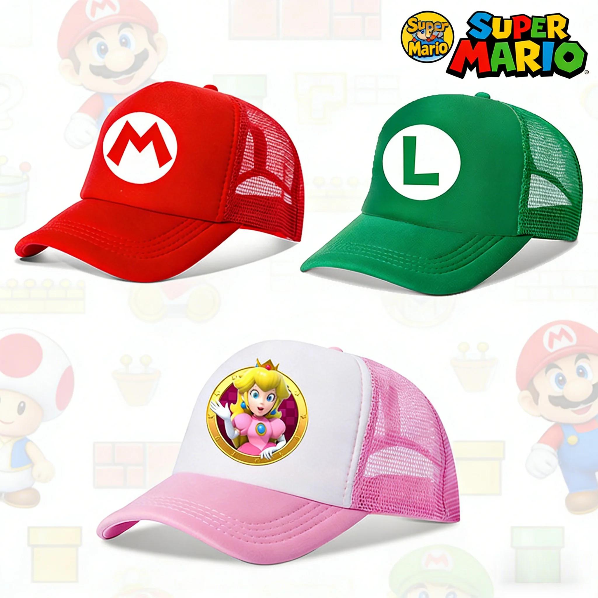 Casquette de baseball réglable Super Mario, broderie, protection solaire, anime, Mario Brothers, des