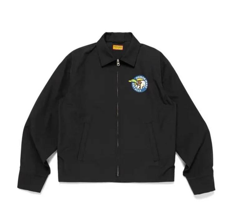 Veste de travail unisexe Humanmade avec imprimé canard volant, fermeture éclair, nouveau style