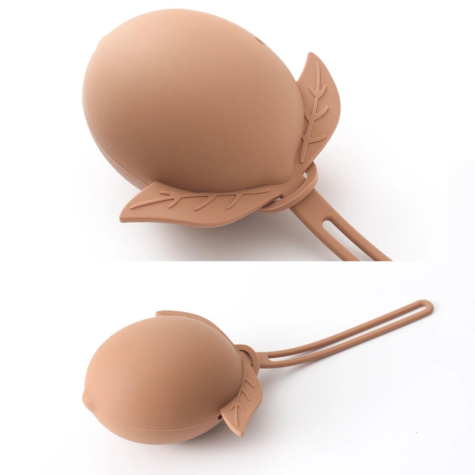 1 pièces mallette de rangement de sucette en Silicone pour bébé, conteneur de sucette au citron de c