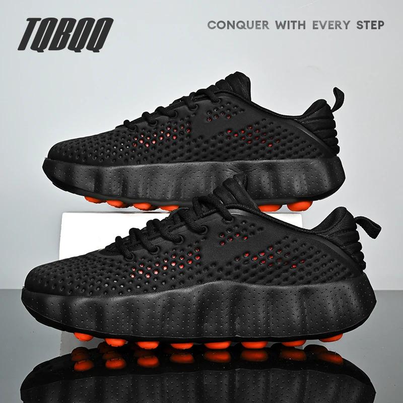 Chaussures de sport décontractées confortables pour hommes avec technologie de massage par détection
