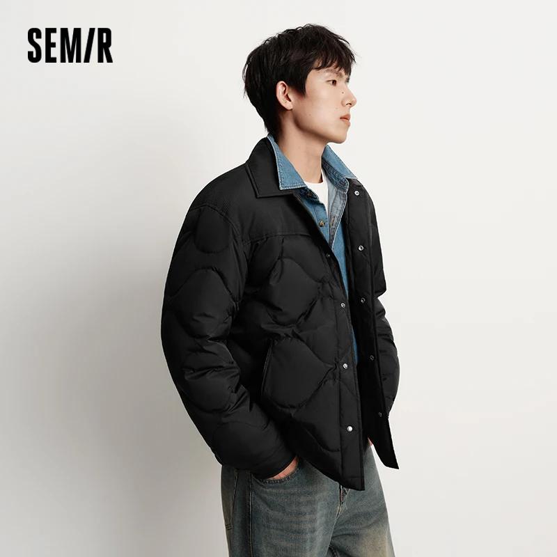 Semir doudoune hommes hiver 80% vers le bas remplissage trois résistant chemise-Style doublure 2025