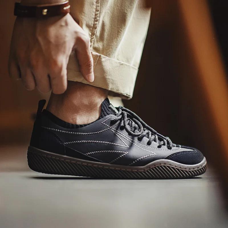 Maden rétro noir Patchwork allemand formateurs chaussures une pièce tricot chaussette baskets à lace