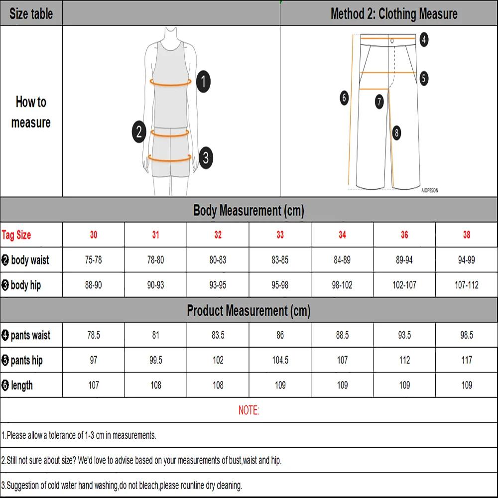 AIOPESON coton décontracté Hommes Pantalons Couleur unie Coupe ajustée Pantalons pour hommes Nouveau