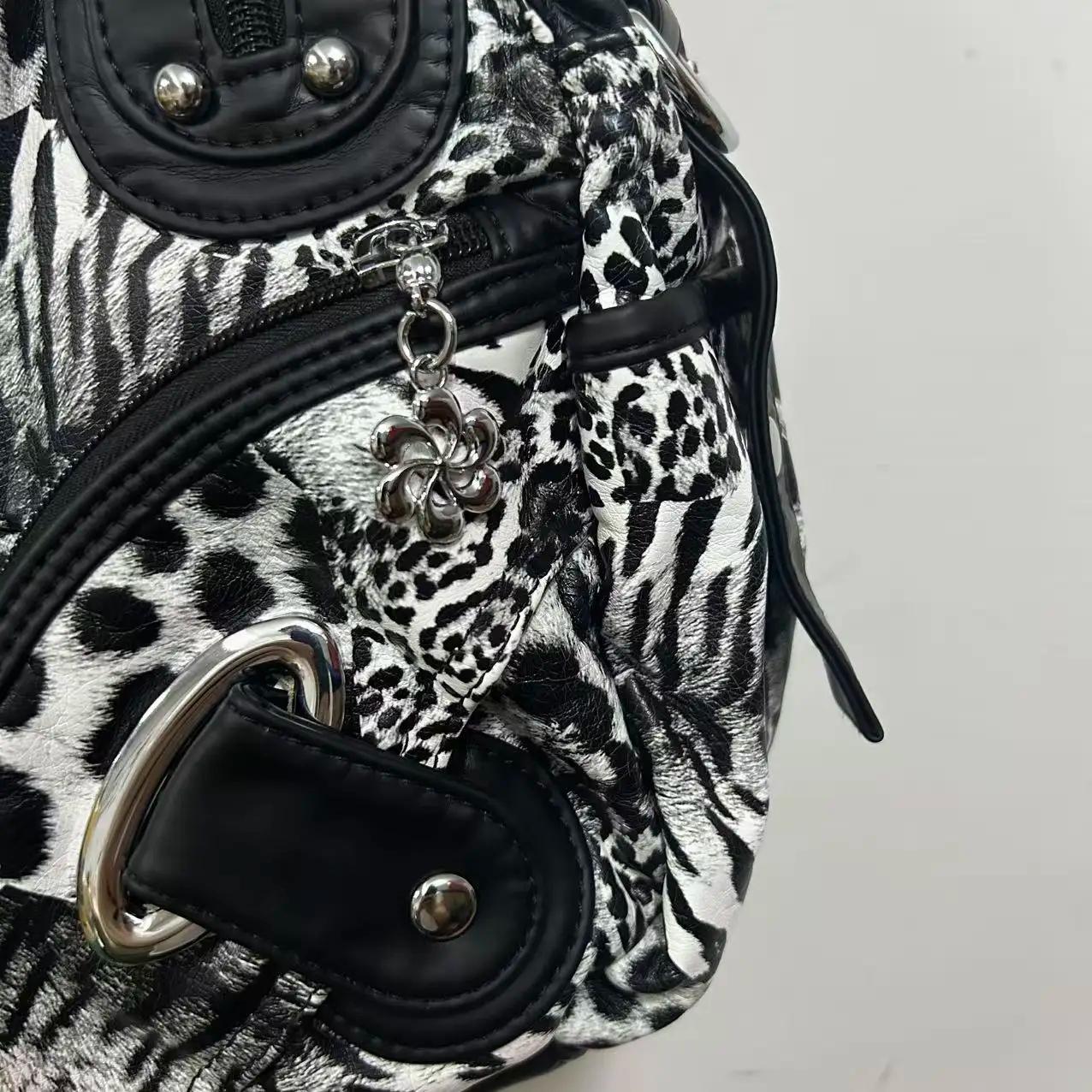 Sac à main pour femme Angel Kiss, motif léopard, sac à bandoulière, sac à poignée supérieure, sacoch