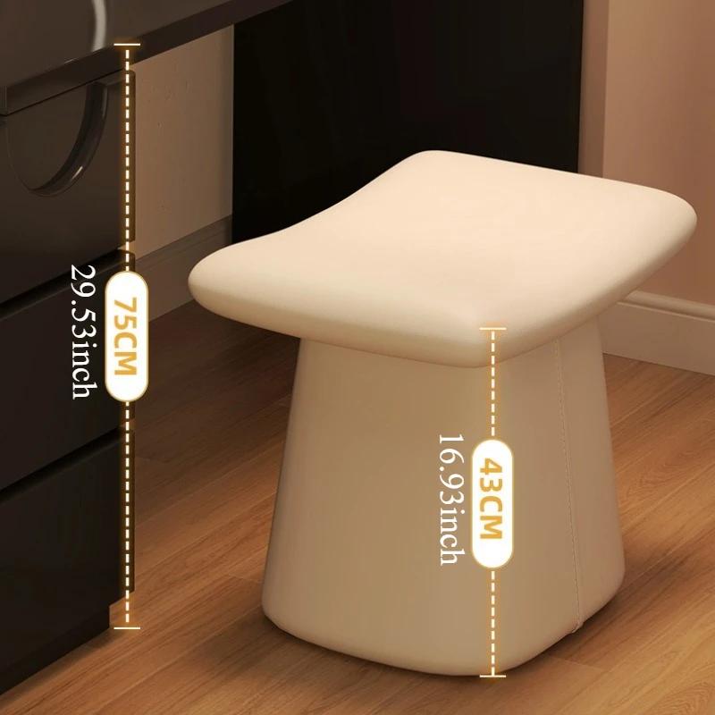 Tabouret de maquillage design, chaise de chambre à coucher, Nail Art, siège souple, sièges en cuir,