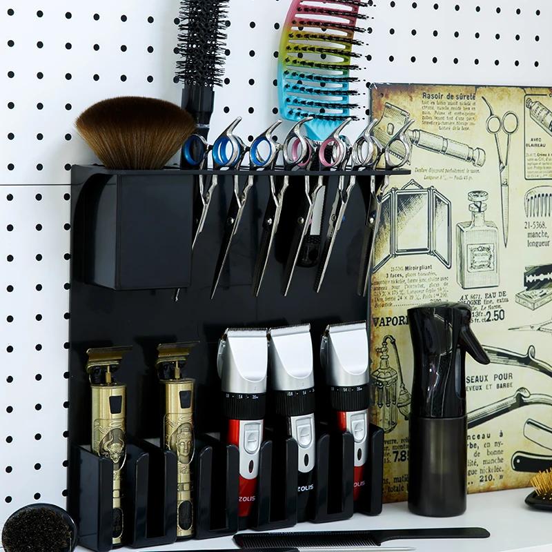 Outils professionnels de barbier, plateau mural pour outils de Salon, boîte de rangement pour barbie