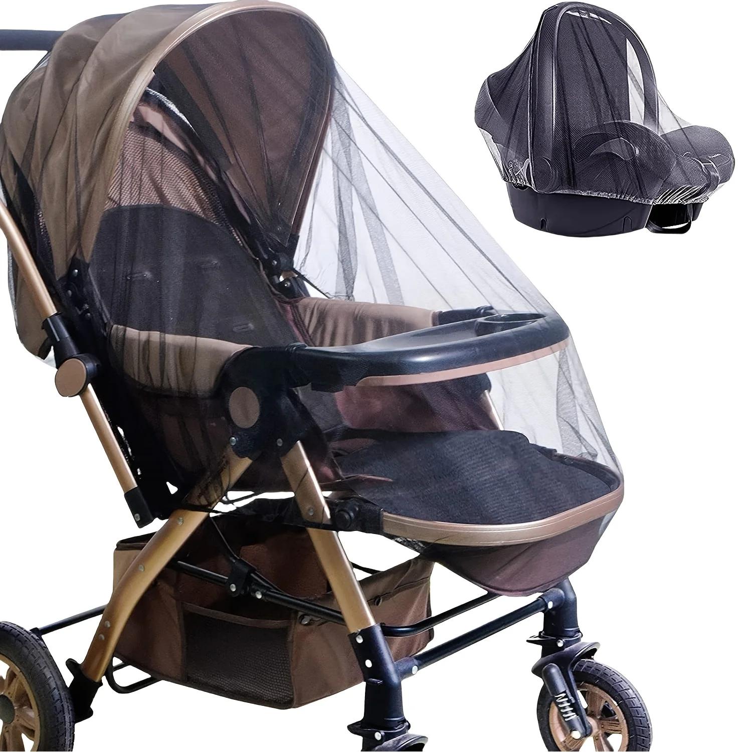 Moustiquaire pour poussette – Couverture complète, avec maille dense pour une protection des insecte