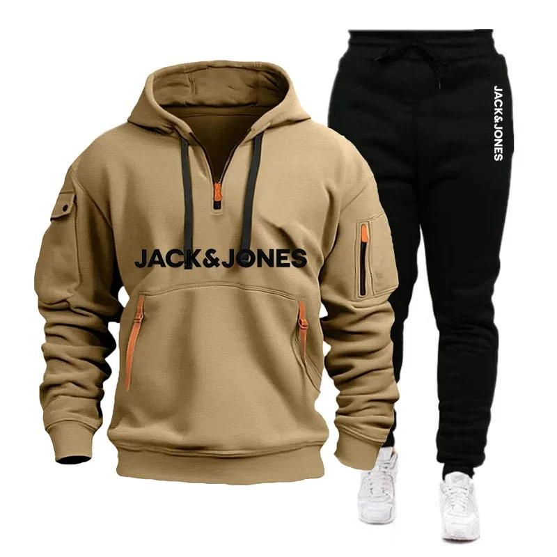 Deux ensembles de vêtements de sport pour hommes pour l'automne/hiver 2025, comprenant un sweat-shir