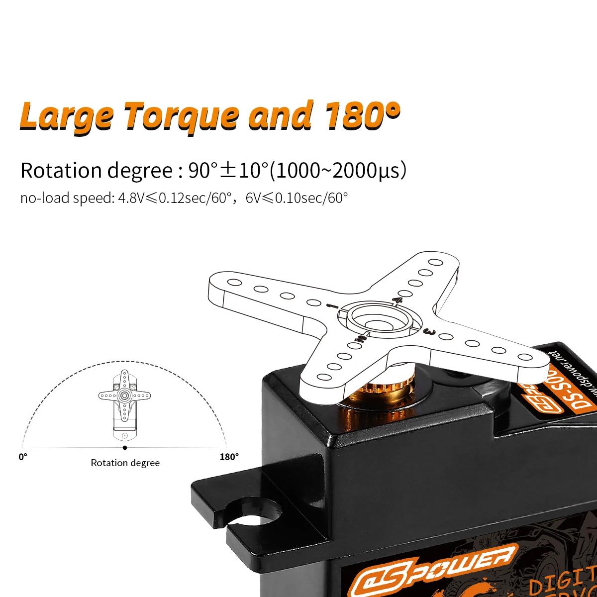 DSpower 21g Metal Gear mini servo 4.2KG 17g Servo pour 1:18 1:16 rc voiture slash E-Revo 144001 Ro