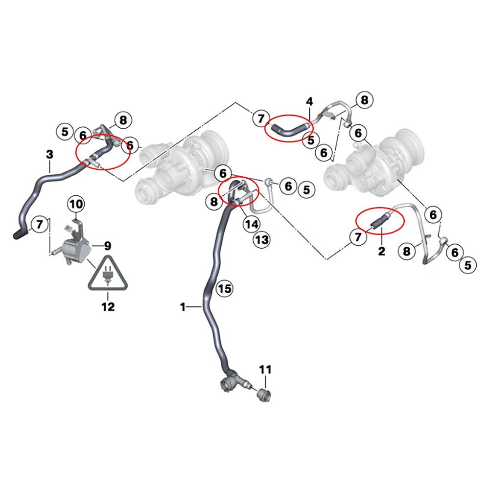 Kit de tuyau de réparation de ligne de liquide de refroidissement Turbo, mise à niveau pour BMW N63