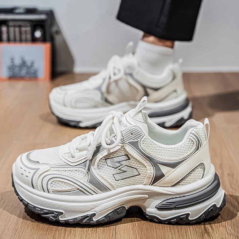 Chaussures de sport décontractées multifonctionnelles pour hommes, avec hauteur accrue à l'intérieur