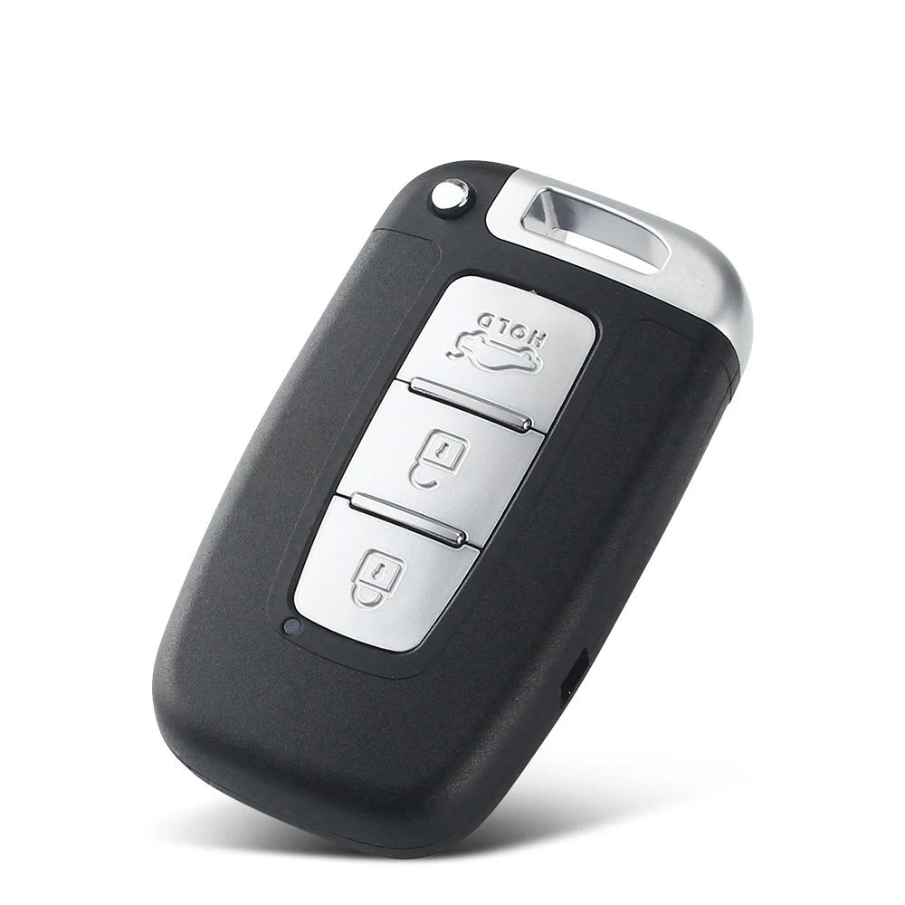KEYYOU 2/3/4 boutons coque de clé télécommande de voiture intelligente pour Hyundai IX35 Sonata 8 El